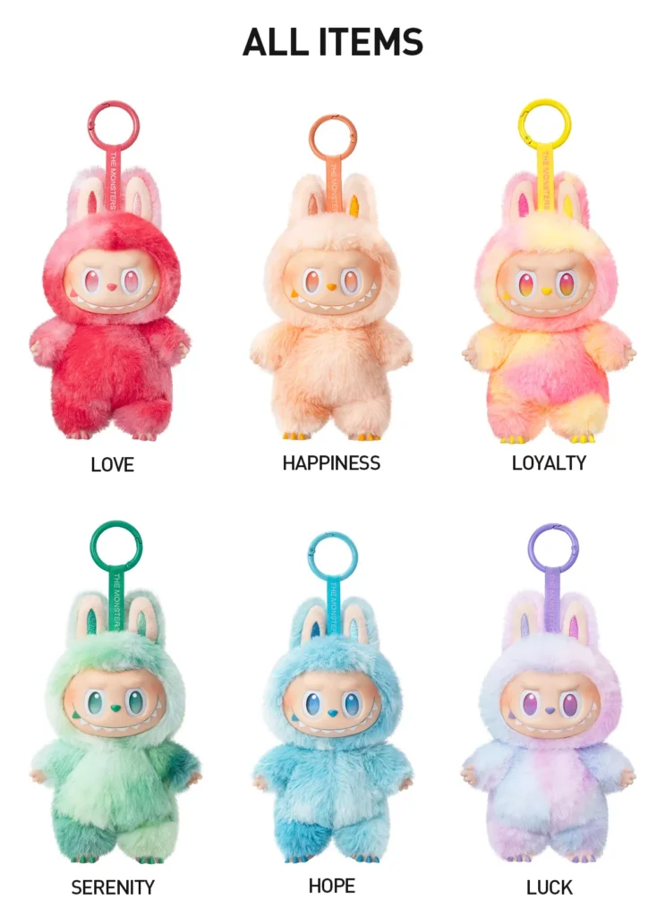 the monsters labubu big into energy series vinyl plush pendant blind box